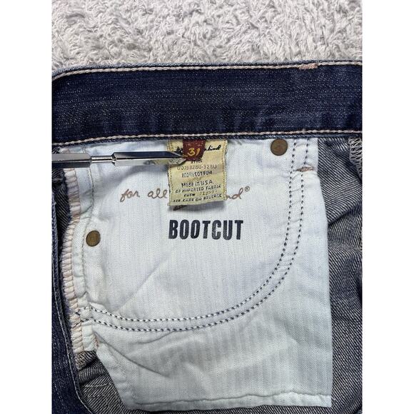 7 Seven For All Mankind Women Bootcut Jeans Western Size 31 (10) Distressed - Picture 3 of 9